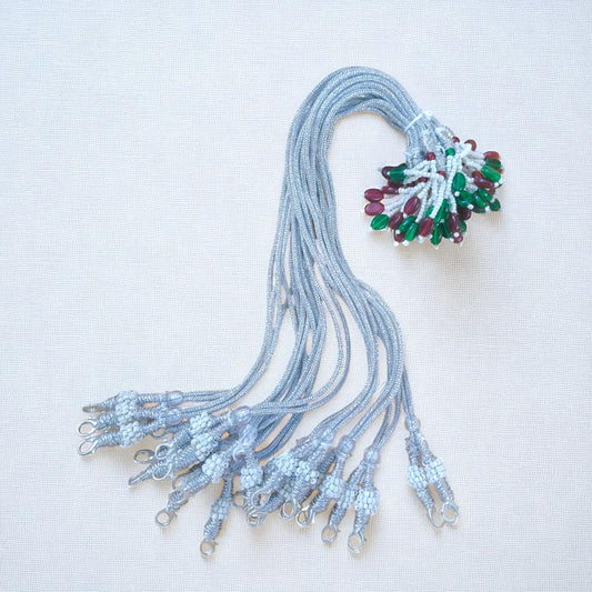 Silver Adjustable Dori Necklace Back Rope for Jewellery Making - 1 Pc