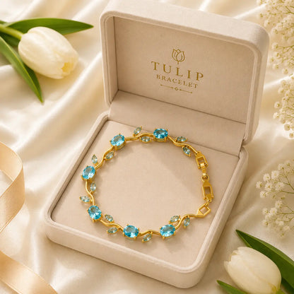 Tulip Bracelet - Sky Blue - Eva Fashion and Craft