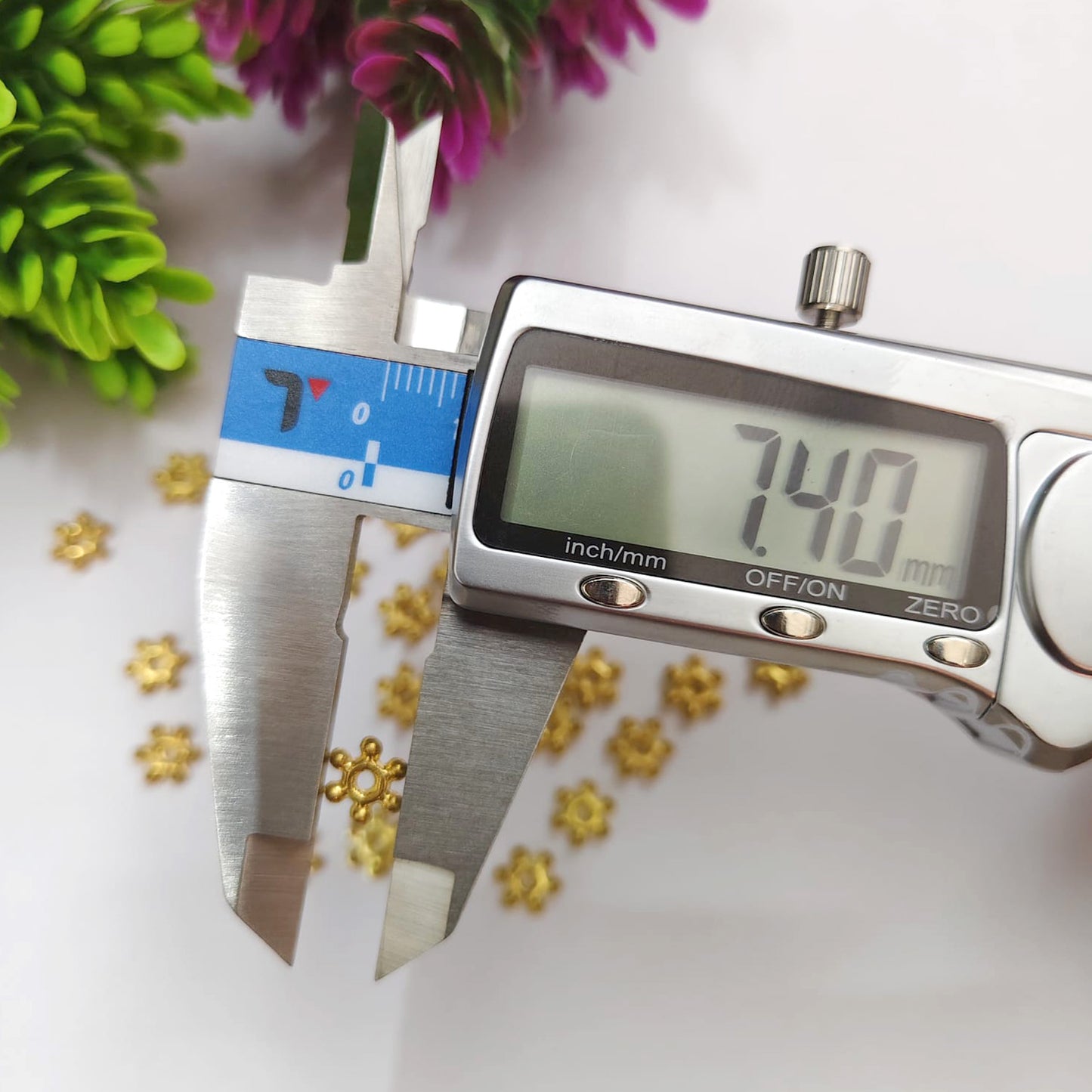 Golden Flower Spacer Beads for Jewelry Making (Type II)