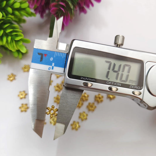 Golden Flower Spacer Beads for Jewelry Making (Type II)