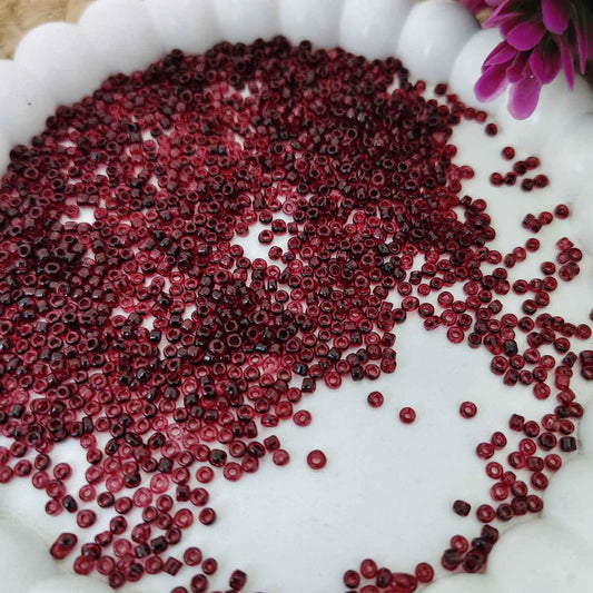 Sugar Beads Maroon - 2mm (10g)