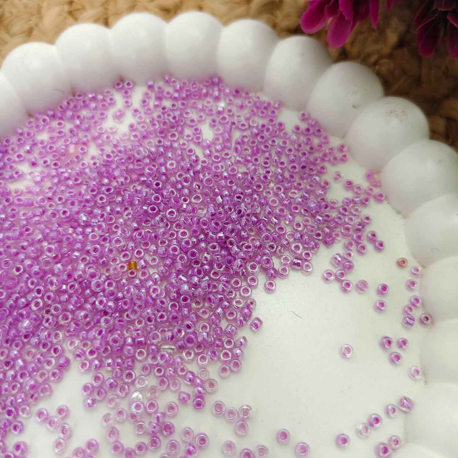 Sugar Beads Pink - 2mm (10g)