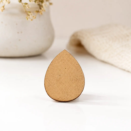 Tear Drop MDF Craft Cutout - 5 PC