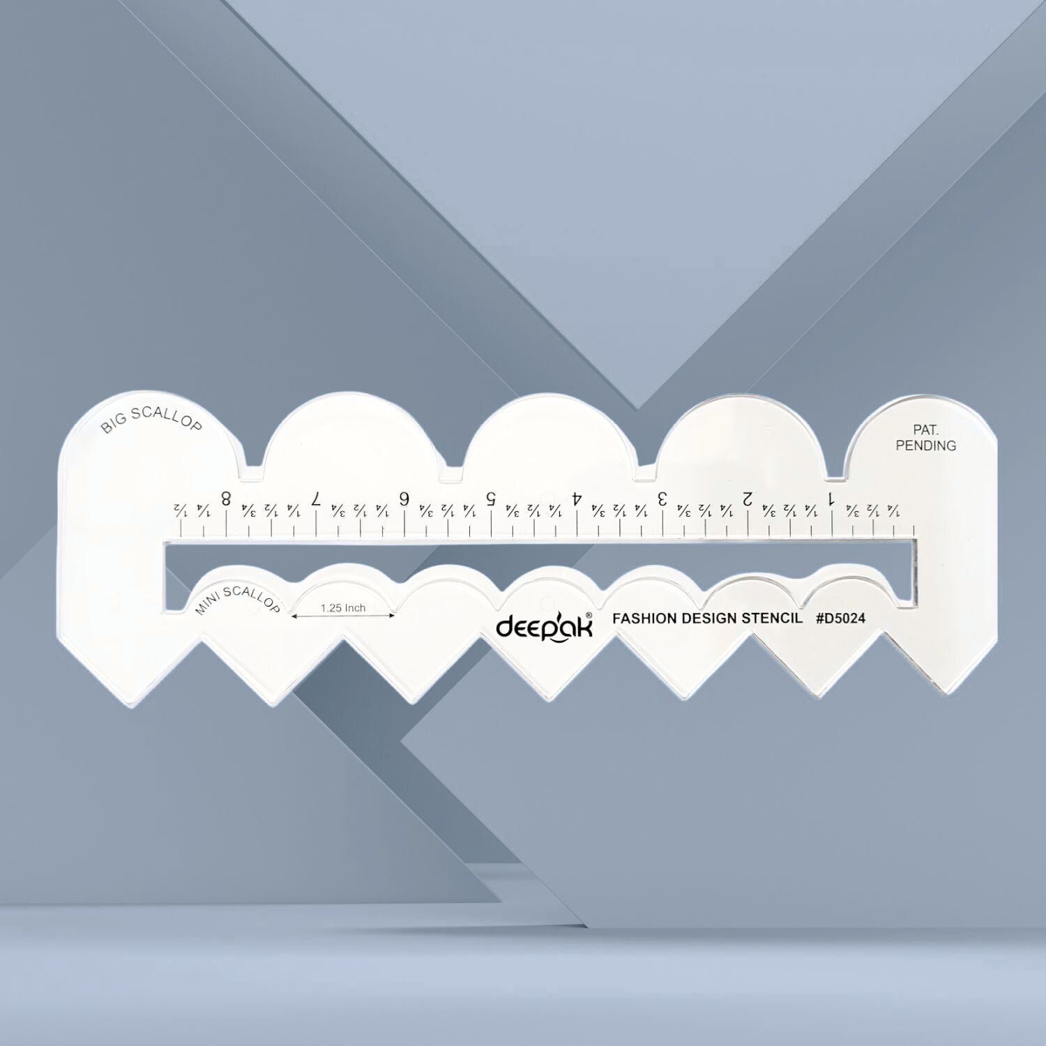 4 in 1 Multi purpose Scallop Scale - Pattern Drafting Tool