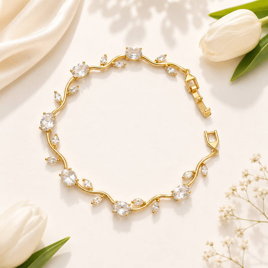 Tulip Bracelet - White