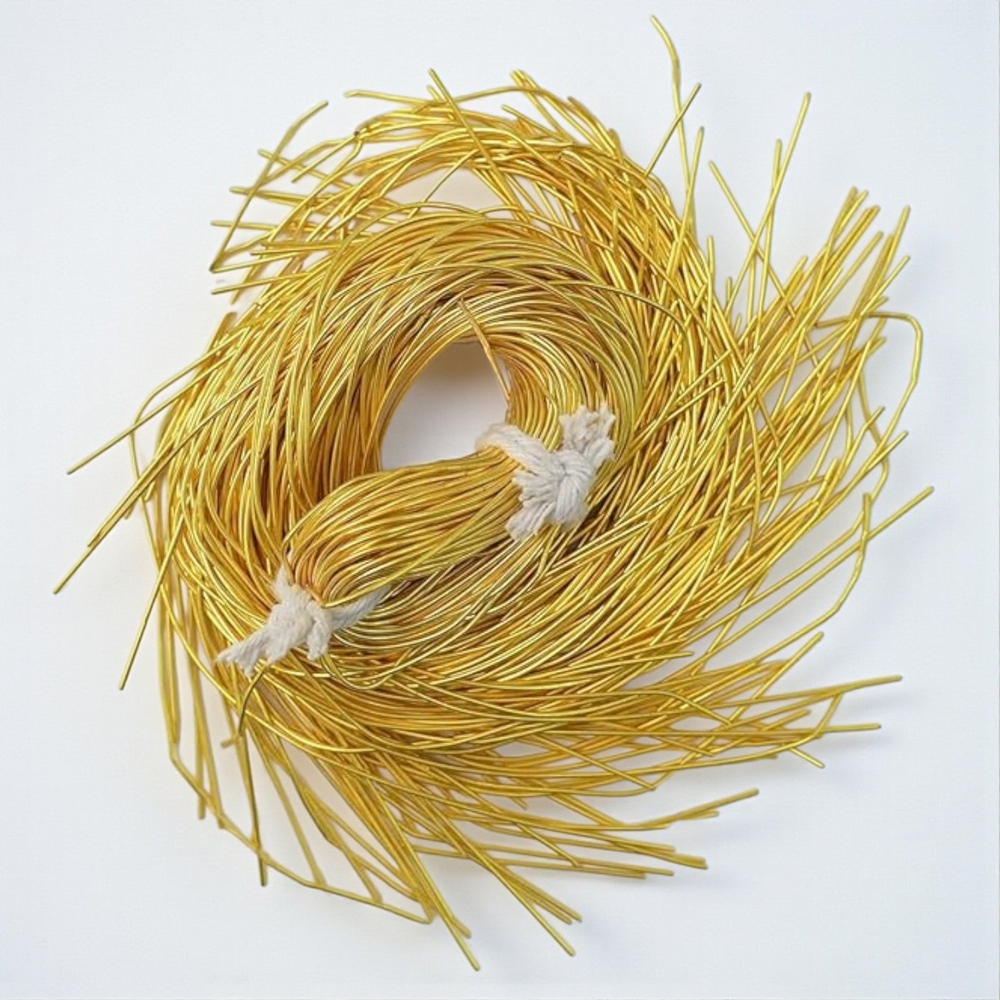 Golden zardozi spring coil for traditional Indian hand embroidery work and DIY jewellery making