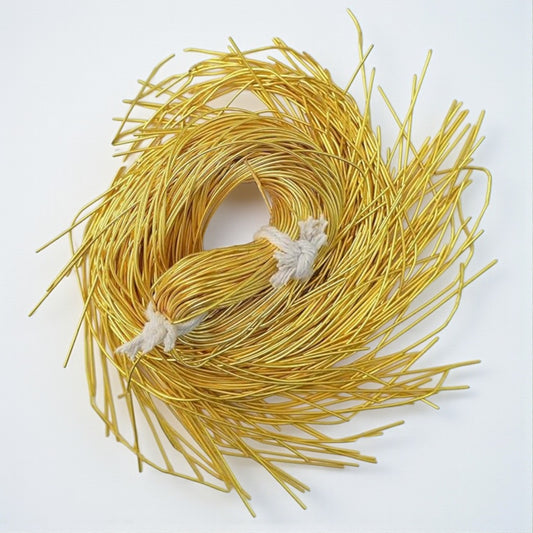 Golden zardozi spring coil for traditional Indian hand embroidery work and DIY jewellery making